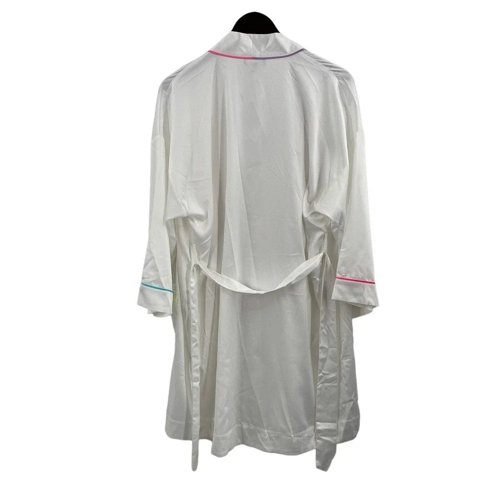 Generation Love Satin Rainbow Trim Lesley Robe Size Small‎ New
